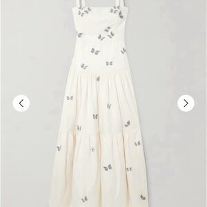 ISO agua by agua bendita lima lymanopoda appliqued linen maxi